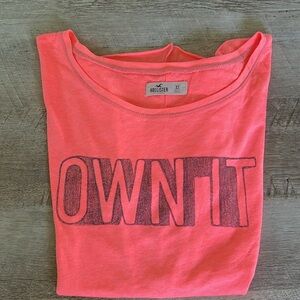 Hollister Neon Orange T-shirt size XS